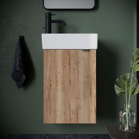 Тумба под раковину Sancos Mini MN35EGL 40х20 подвесная цвет коричневый